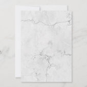 Blanc et cinquantième invitations d'anniversaire (Dos)