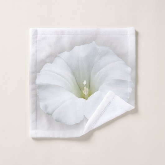 blanc et nuances de gris (Gant de toilette)