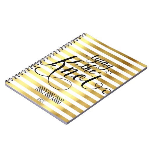 Blanc et or attachant le carnet de mariage de (Côté gauche)