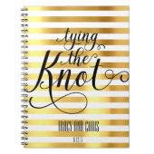 Blanc et or attachant le carnet de mariage de (Devant)