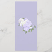 Blanc et périphérique | Menu Mariage (Dos)