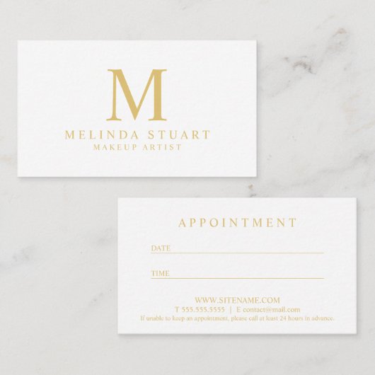 Blanc et rendez-vous élégant d'or (Devant / Derrière)