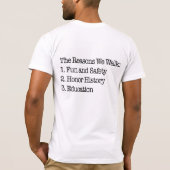 Blanc et rouge, T-shirt de 2-Sided Holga (Dos)