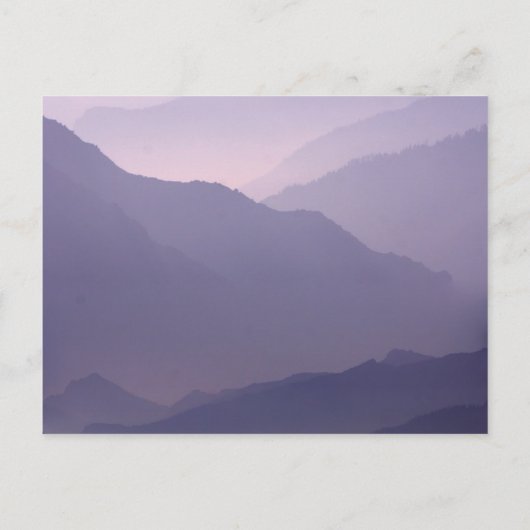 Blanc faire-part de mariage Sur Violet Foncé (Dos)