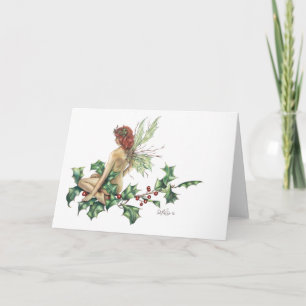 BLANC féerique de carte de voeux d'imaginaire de