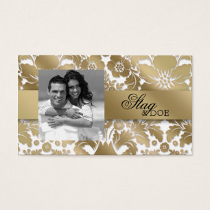 Blanc floral d'or de damassé de billet de mâle et