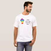 Blanc - FTM et moi étions nés ce T-shirt de (Devant entier)