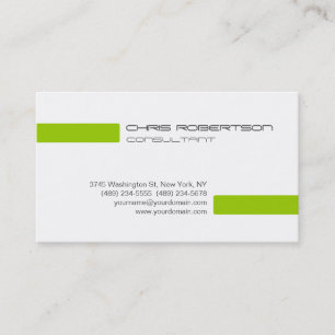 Blanc gris clair Vert Carte de visite attrayant