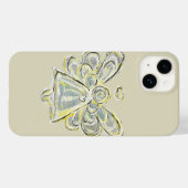 Blanc Guardian Angel Art coque iphone personnalisé (Verso (horizontal))