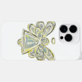 Blanc Guardian Angel Art coque iphone personnalisé (Verso (horizontal))