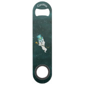 Blanc habillé Ghost Night Sky Casquette Skull Cane (Devant)