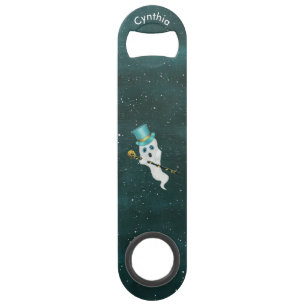 Blanc habillé Ghost Night Sky Casquette Skull Cane