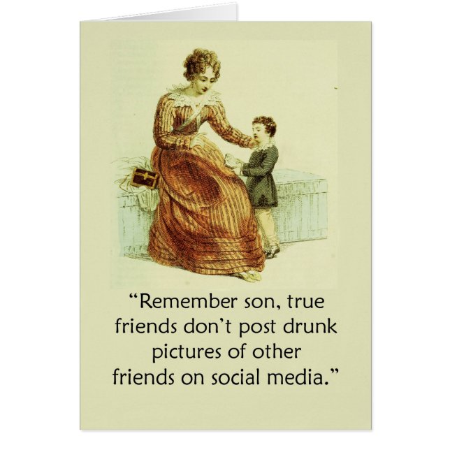 Blanc humoristique de mère et de fils d'Ackermann (Devant)