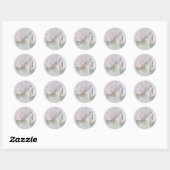 BLANC IRIS MARIAGE STICKERS (Feuille)