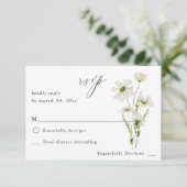 Blanc & Jaune Floral sans RSVP de repas 3 (Debout devant)