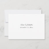 Blanc & Jaune Floral sans RSVP de repas 3 (Dos)