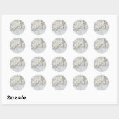 BLANC JOISER BOUQUET MARIAGES STICKERS (Feuille)