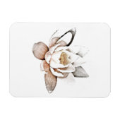BLANC LOTUS FLEXIBLE PHOTO MAGNET (Horizontal)