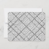 BLANC MAILLÉ ARGYLE 4,25 x 5,5 Carte plate / Horiz (Devant)