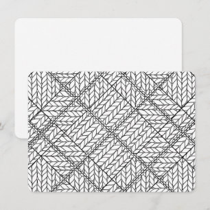 BLANC MAILLÉ ARGYLE 4.5x6.25 Carte plate / Horizon