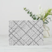 BLANC MAILLÉ ARGYLE 4.5x6.25 Carte plate / Horizon (Debout devant)