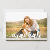 Blanc manuscrit | Faire-part d'obtention d'une lic (Devant)