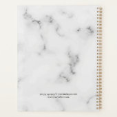 Blanc Marbre de luxe texture Lady Justice Logo (Dos)