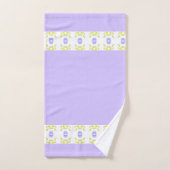 Blanc Mauve Et Vert Lime (Serviette à main)