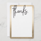 BLANC MERCI moderne fausse dorure noire avec lettr (Devant)