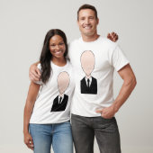 Blanc mince de T-shirt d'homme (Unisexe)