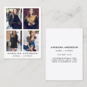 Blanc modèle de carte de grande entreprise de (Devant / Derrière)