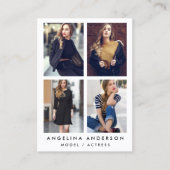 Blanc modèle de carte de grande entreprise de (Devant)