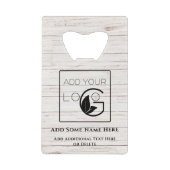 Blanc moderne Ajouter votre logo (Devant)