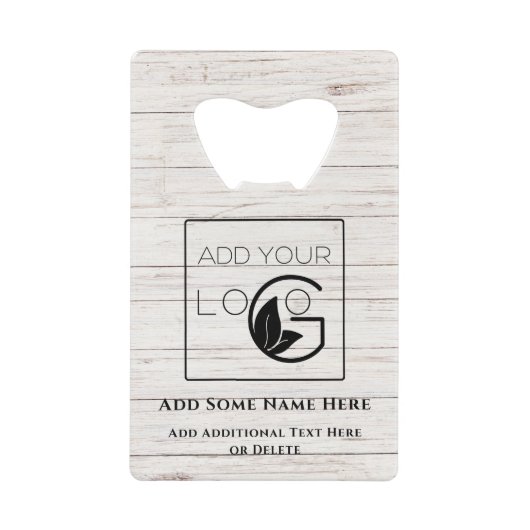 Blanc moderne Ajouter votre logo (Devant)