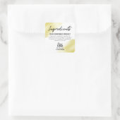 Blanc moderne avec Étiquettes d'encre d'or (Sac)