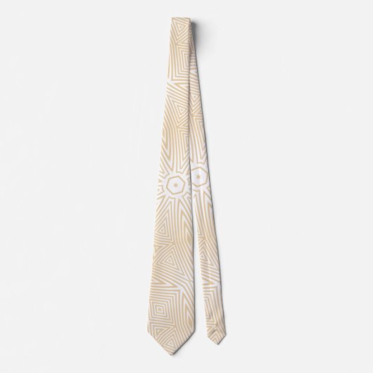 BLANC MODERNE CLAIR BROWN CRÈME CUTE CRAVATE (Devant)