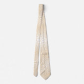 BLANC MODERNE CLAIR BROWN CRÈME CUTE CRAVATE (Dos)