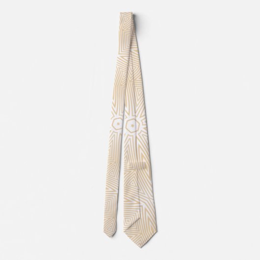 BLANC MODERNE CLAIR BROWN CRÈME CUTE CRAVATE (Dos)