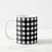 Blanc moderne de noir de tasse de plaid de Buffalo (Gauche)