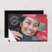 Blanc moderne du Merci | d'obtention du diplôme de (Devant / Derrière)