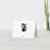 Blanc moderne - Marbre noir Merci Abstrait (Dos)