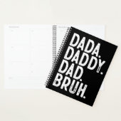 BLANC noir DADA DADDY DAD BRUH FÊTE DES PÈRES (Devant avec enveloppe)