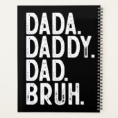 BLANC noir DADA DADDY DAD BRUH FÊTE DES PÈRES (Dos)