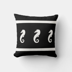 blanc/noir SEAHORSE sur la côte COUSSIN