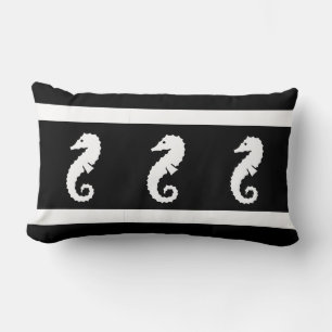 blanc/noir SEAHORSE sur la côte COUSSIN
