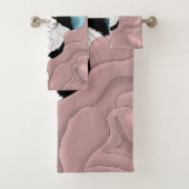 Blanc Noir Tuxedo Couverture chat Cute Bleu Rose (En situation)