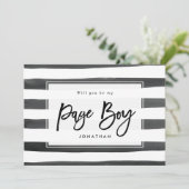 blanc noir vous serez ma carte de proposition de (Debout devant)