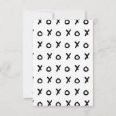 Blanc & Noir X O XO X&O's Tendance RSVP Réponse (Dos)