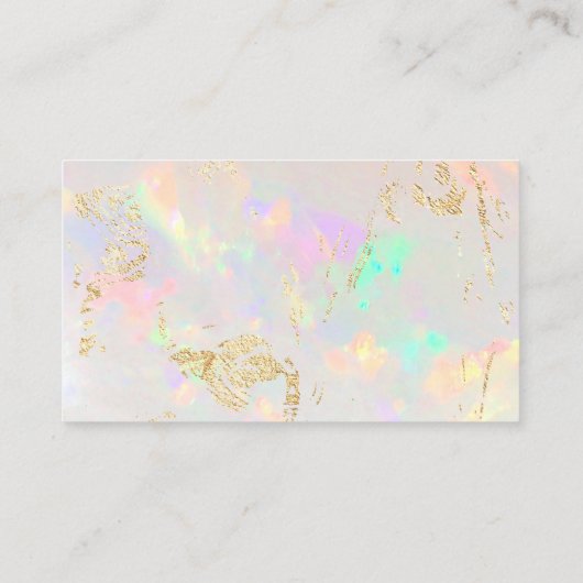 blanc opal merci carte de visite (Dos)