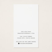 Blanc ou toute couleur ajouter logo carte d'affich (Dos)